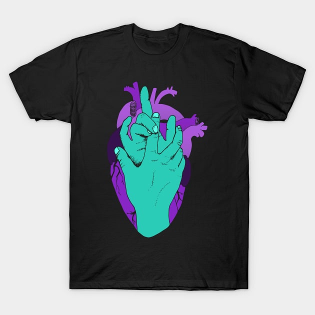 Heartholding T-Shirt by bowtomickey